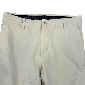 Vineyard Vines On The Go Pant Men 30x32 Stone Khaki Performance Chino Stretch
